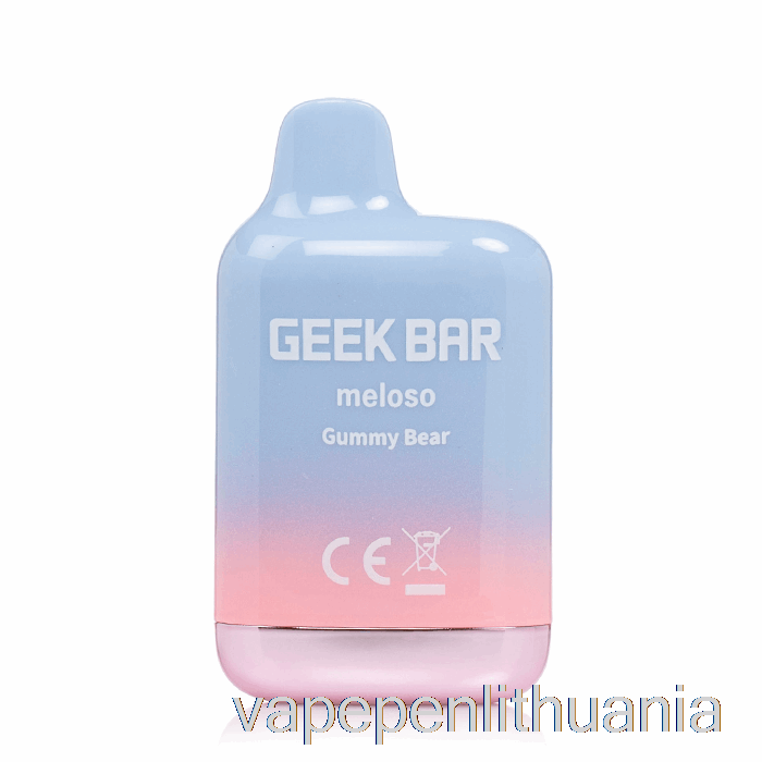 Geek Bar Meloso Mini 1500 Vienkartinis Gummy Bear Vape Skystis